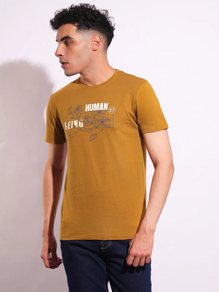 Slim Fit Men's Short Sleeves T-Shirt by Being Human Clothing