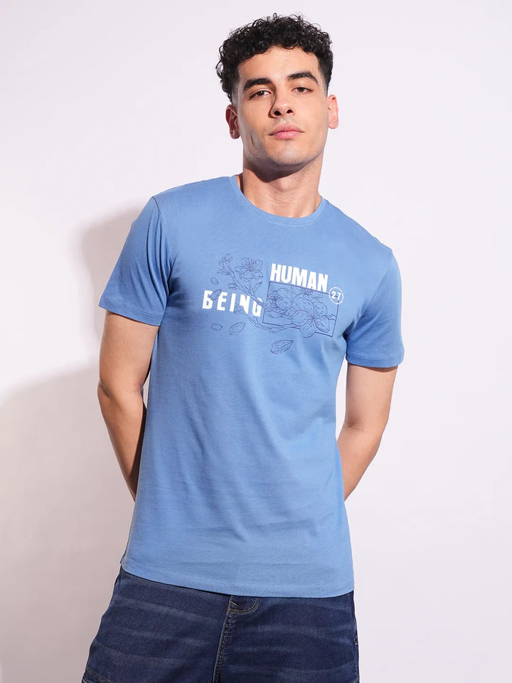 Slim Fit Men's Short Sleeves T-Shirt by Being Human Clothing
