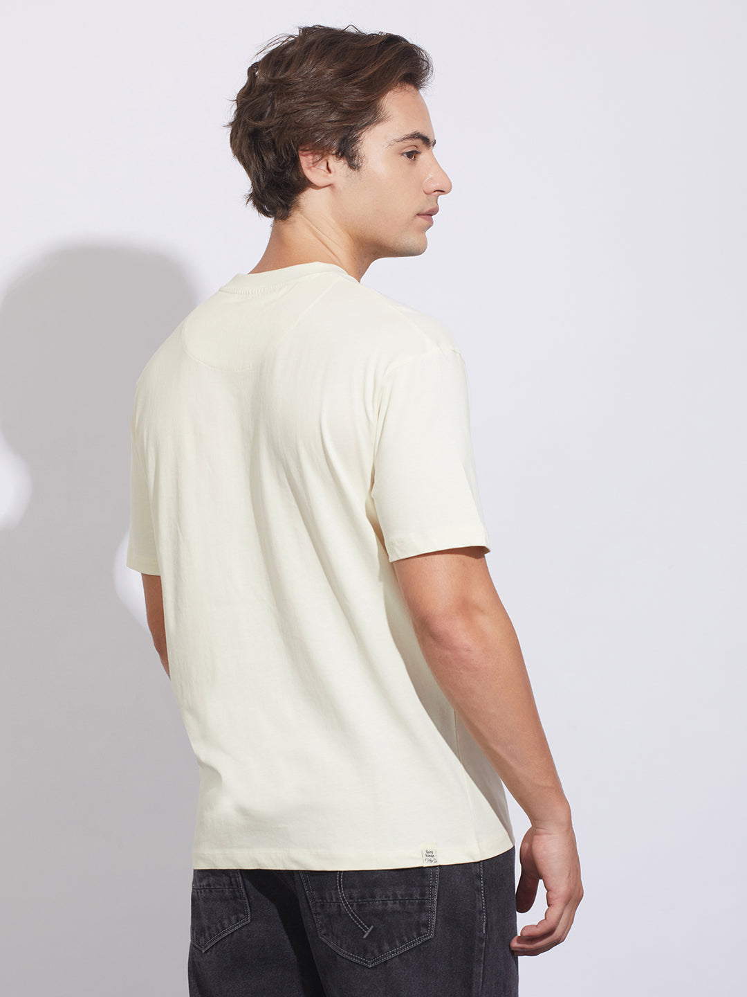 Cloud Dancer Easy Fit Crew Neck Men's T-Shirt by Being Human Clothing