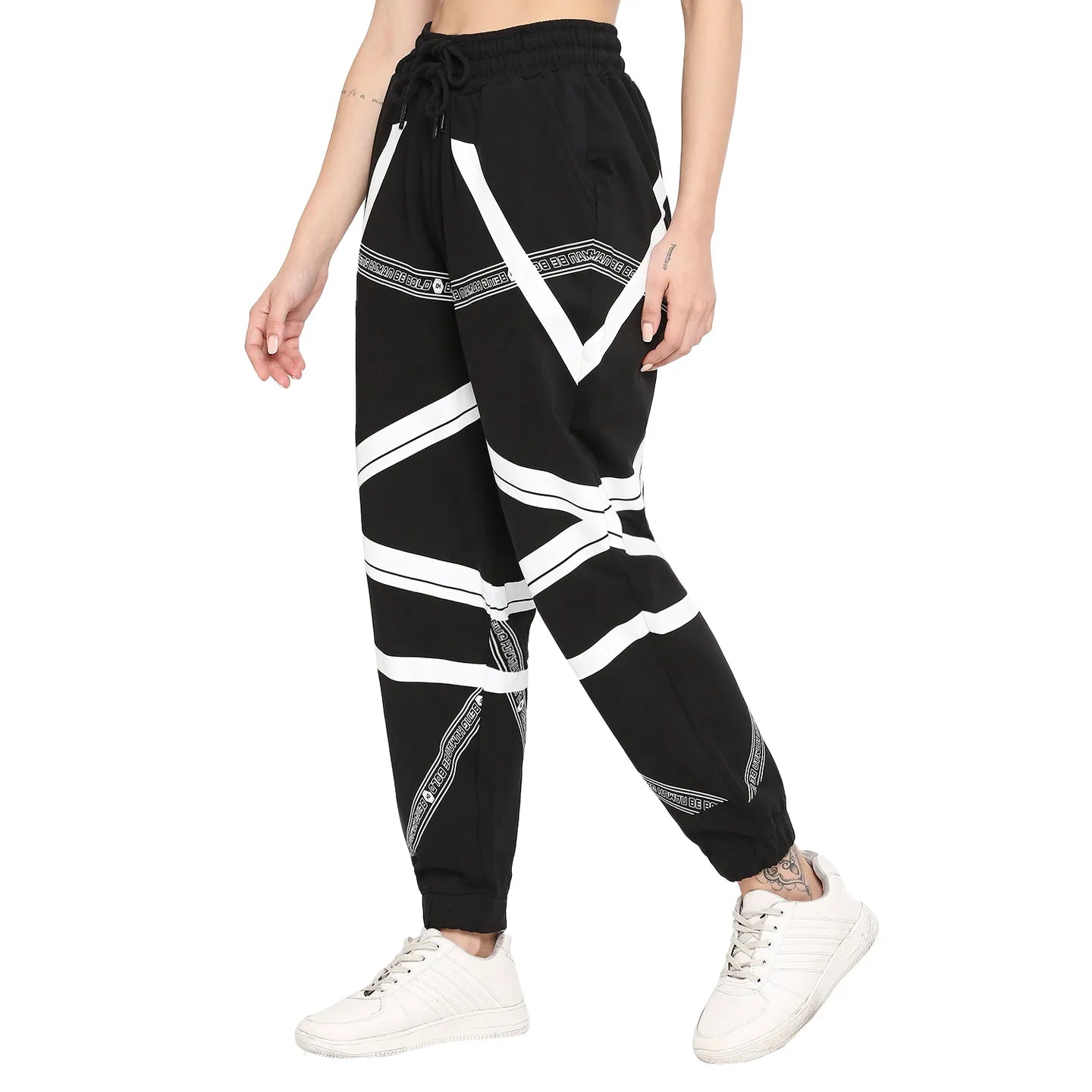 Being Human Clothing Women Drop Crotch Joggers Track-Jet Black