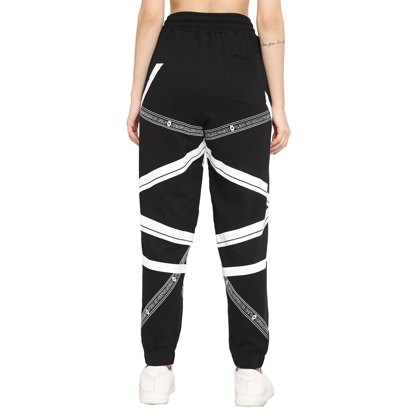 Being Human Clothing Women Drop Crotch Joggers Track-Jet Black
