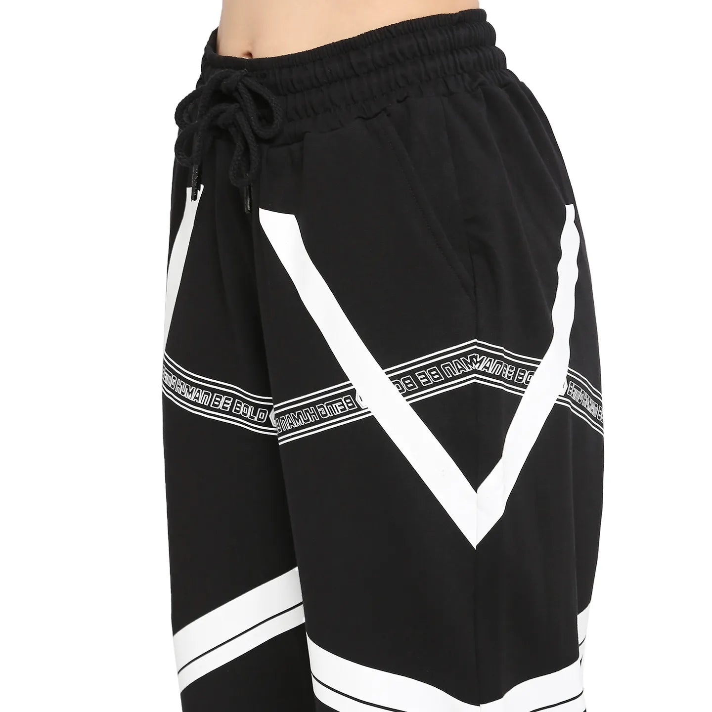 Being Human Clothing Women Drop Crotch Joggers Track-Jet Black