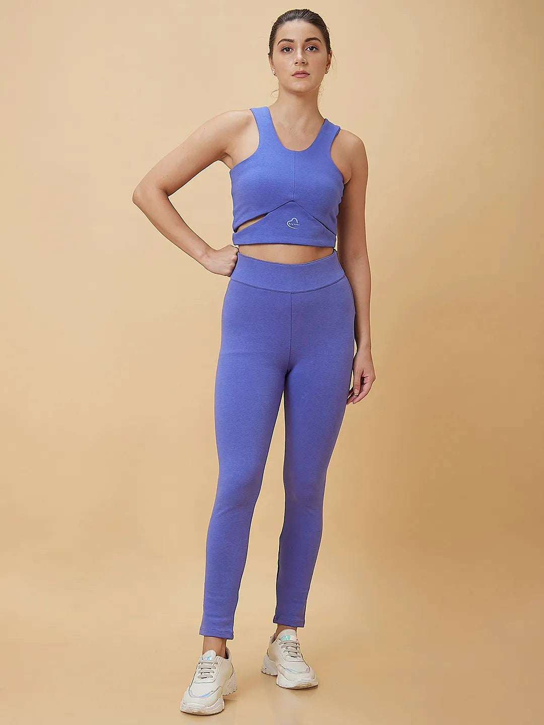 Women Legging Fit None Leggings Purple by Being Human Clothing