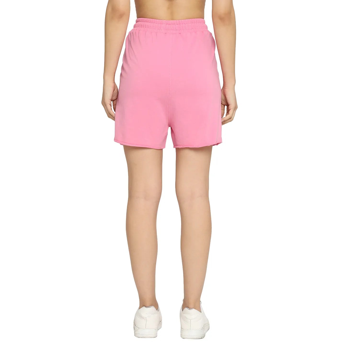 Being Human Clothing Women Relax Fit Shorts-Pink