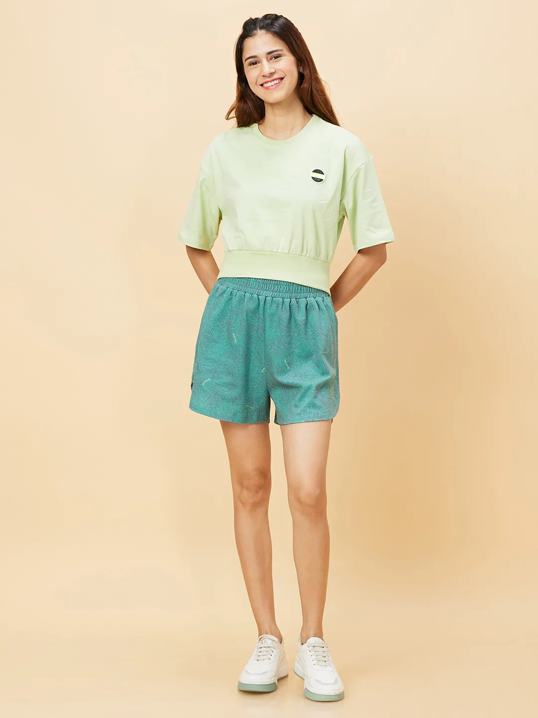 SHORTS WOMENS ALPINE GREEN by Being Human Clothing