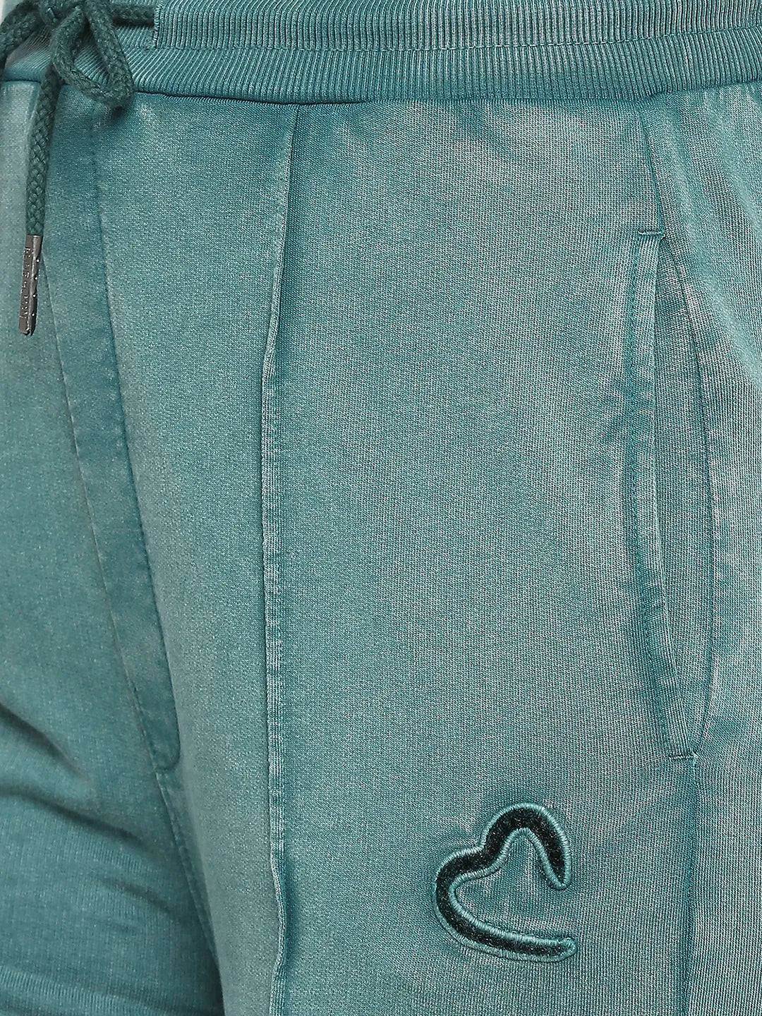 Green Wide Leg Fit Women's Cotton Track Pants By Being Human Clothing