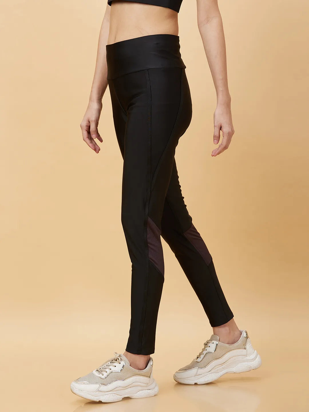 Being Human Clothing Womens-Bottom Track Black