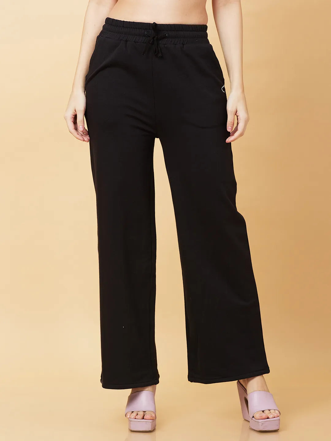 Being Human Clothing Womens-Bottom Track Black