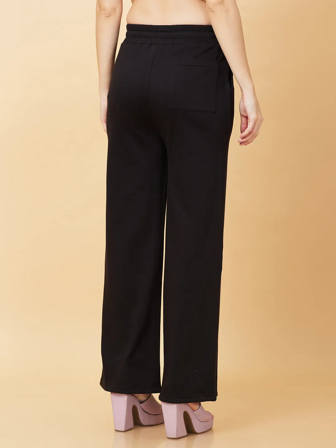 Being Human Clothing Womens-Bottom Track Black