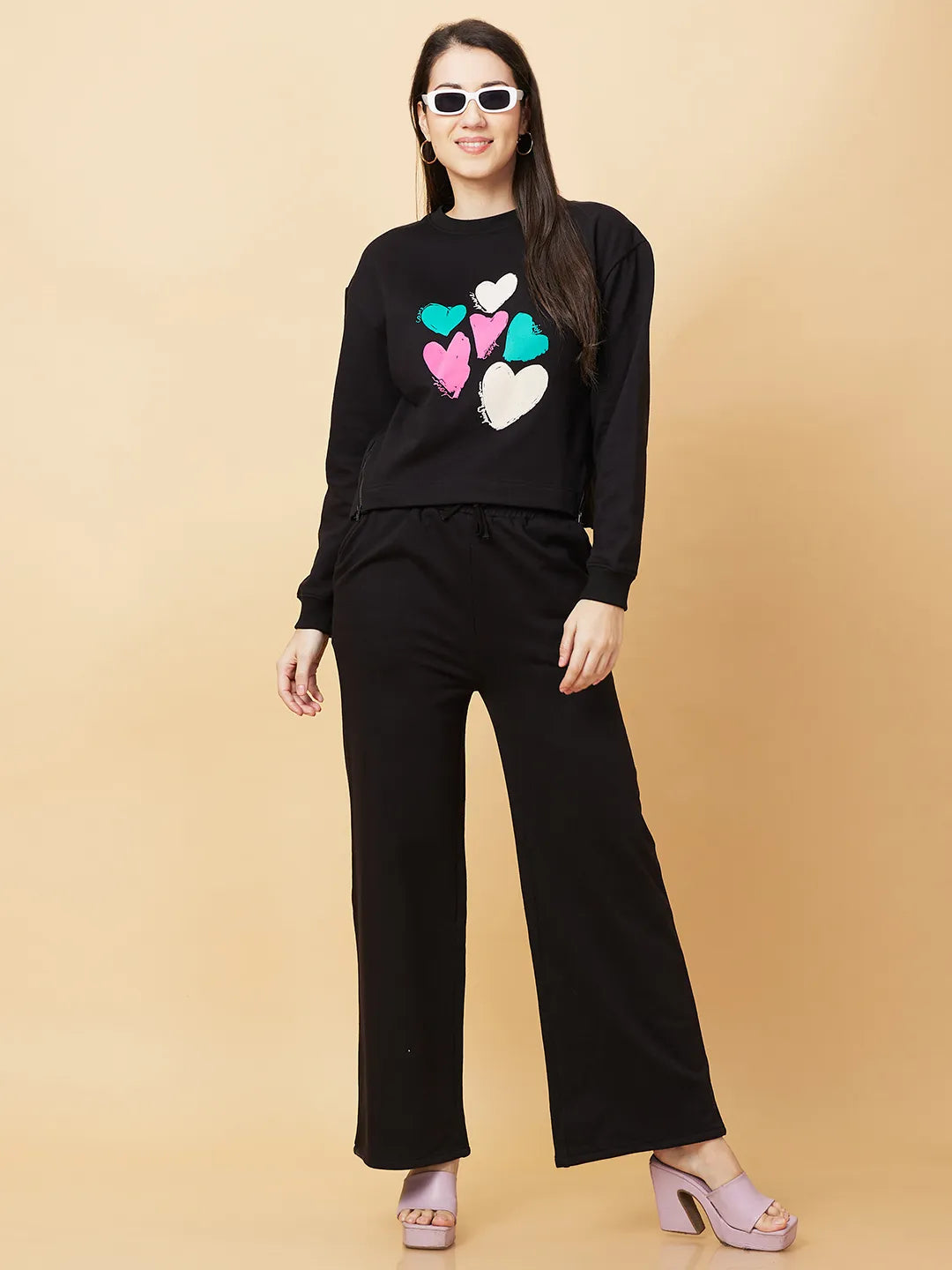 Being Human Clothing Womens-Bottom Track Black