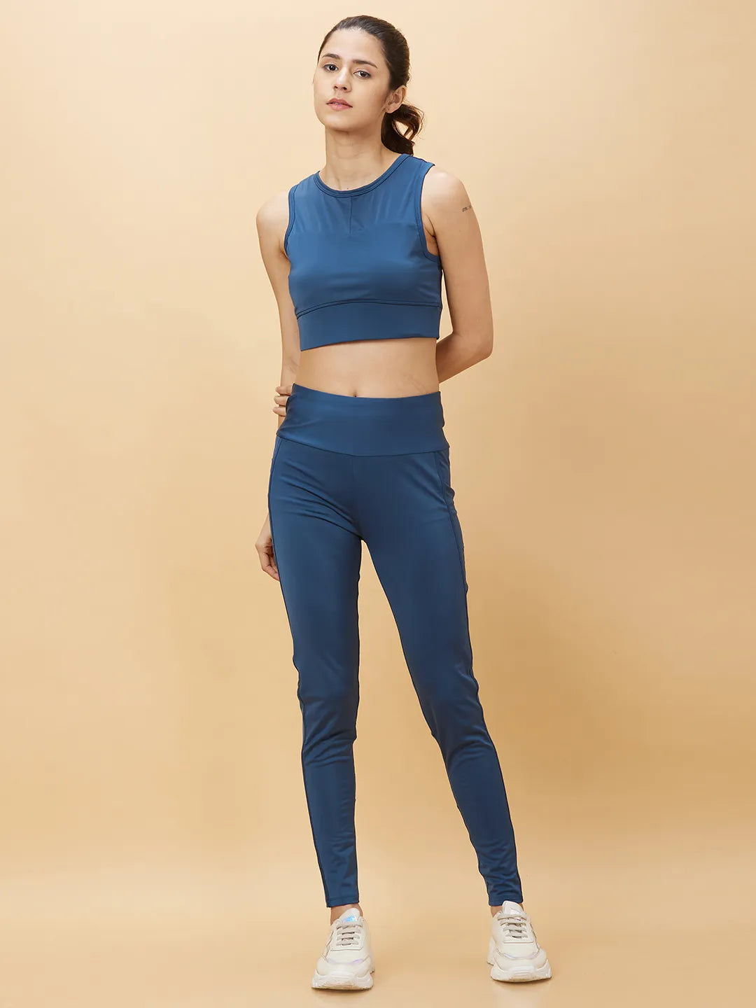 Being Human Clothing Womens-Top Crew Neck Sea Port