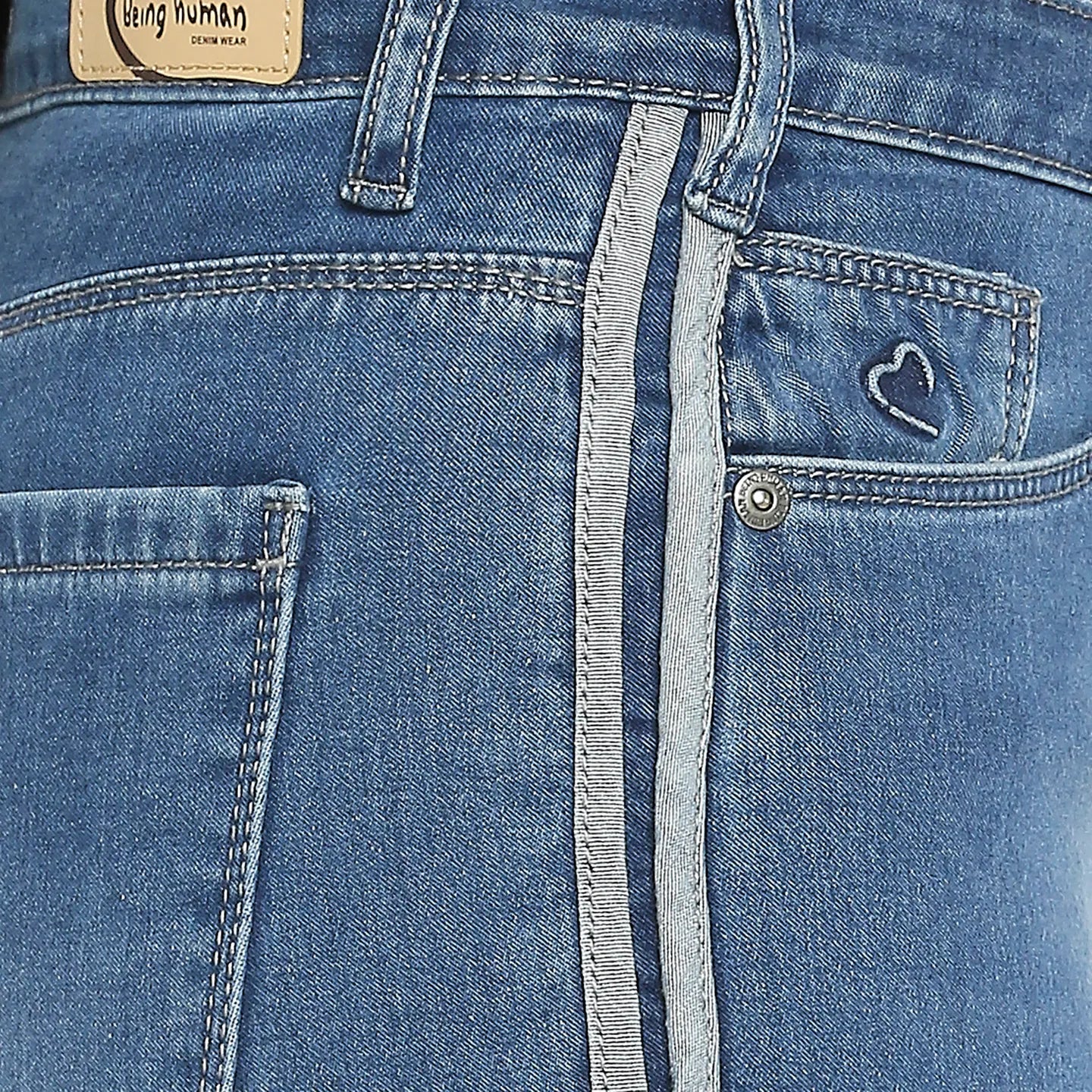 Being Human Clothing Women Skinny Fit Denim-Mid Tone