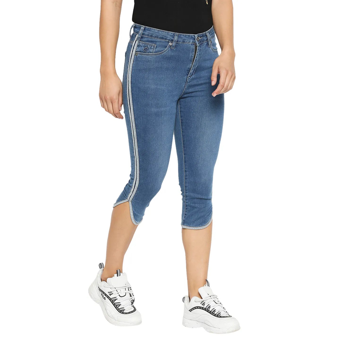 Being Human Clothing Women Skinny Fit Denim-Mid Tone