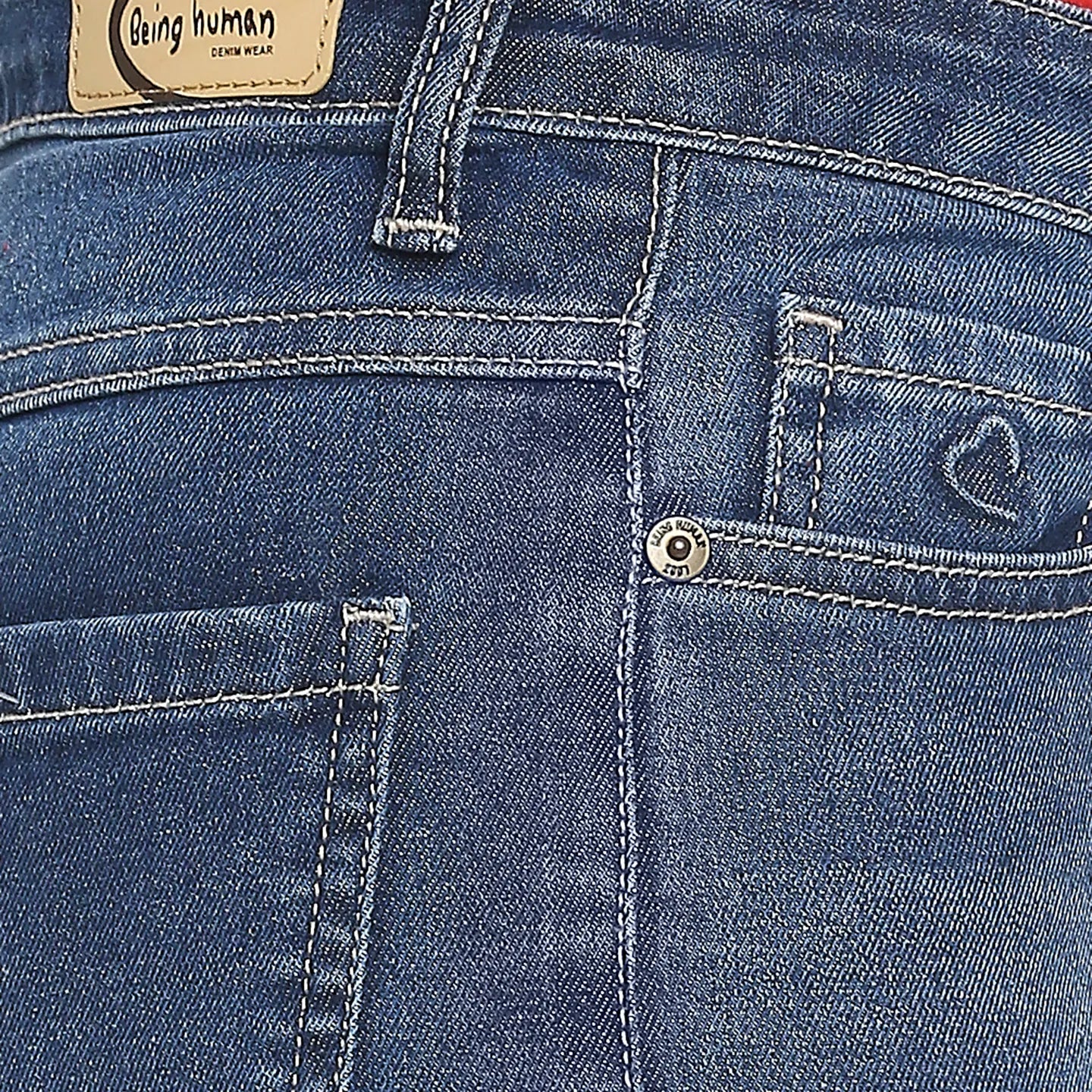 Being Human Clothing Women Skinny Fit Denim-Light  Tone