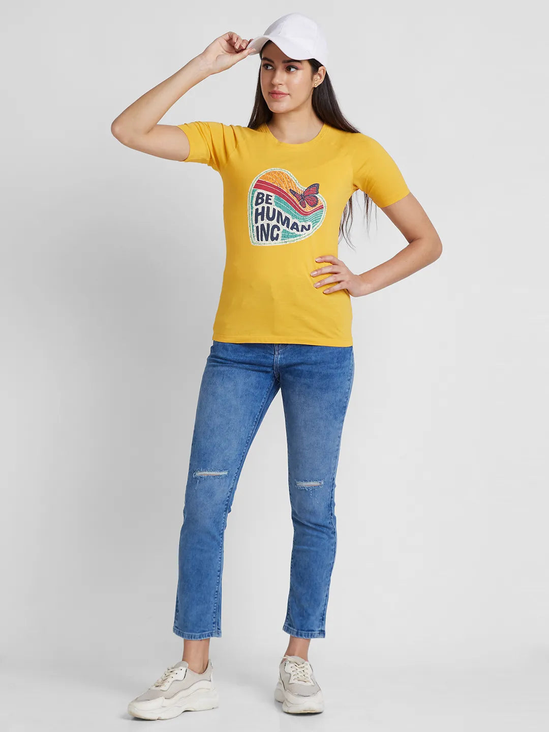 Being Human Clothing Women  Straight Fit Denim-Berry Blue