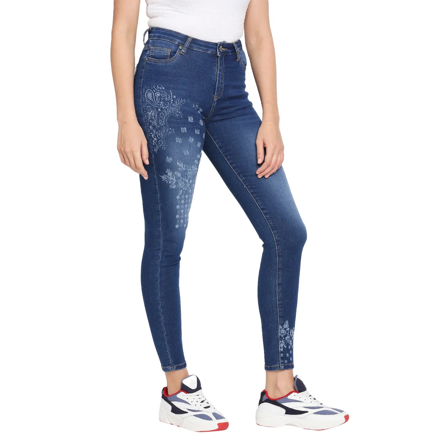 Being Human Clothing Women Skinny Fit Denim-Mid Blue