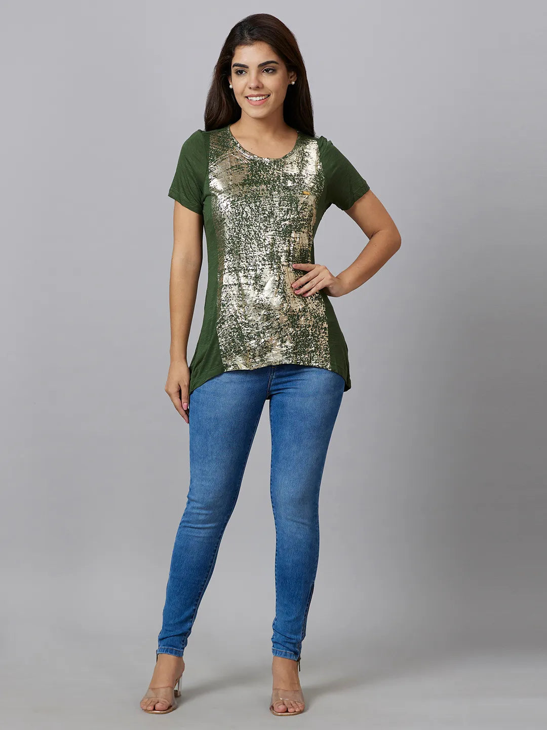 Being Human Clothing Women Mid Riseskinny Fit Denim-Light Blue