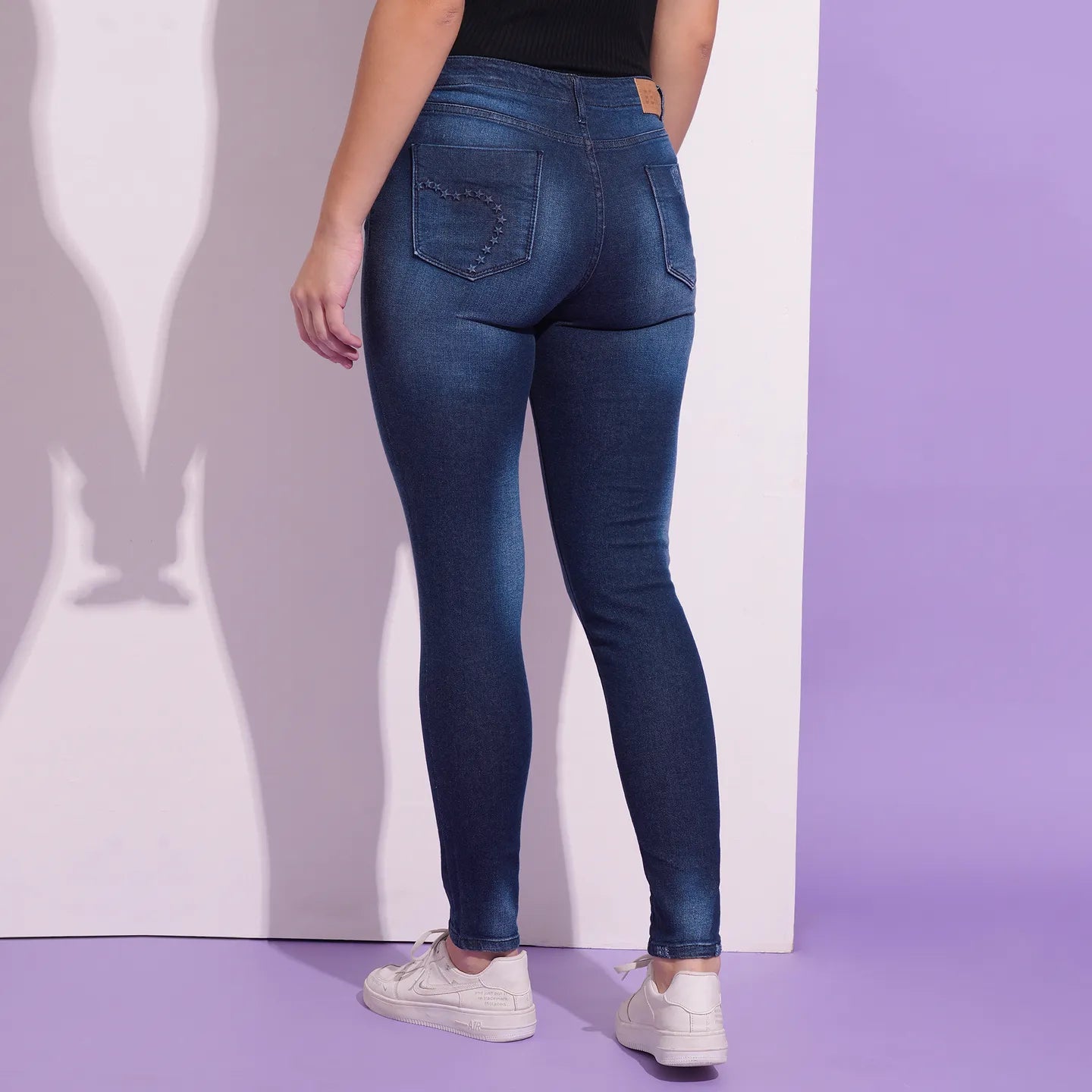 Being Human Clothing Women Skinny Fit Denim-Deep Blue