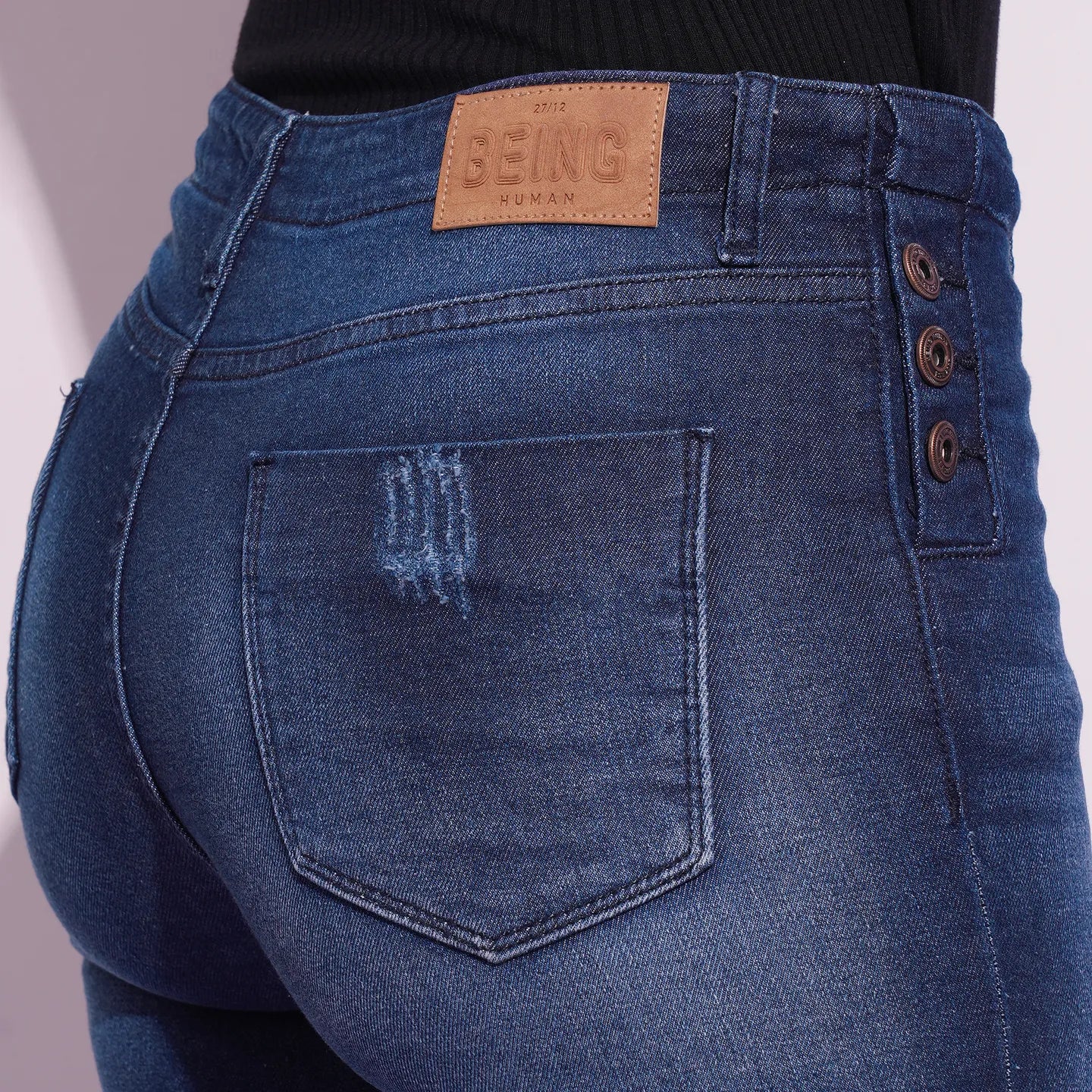 Being Human Clothing Women Skinny Fit Denim-Deep Blue