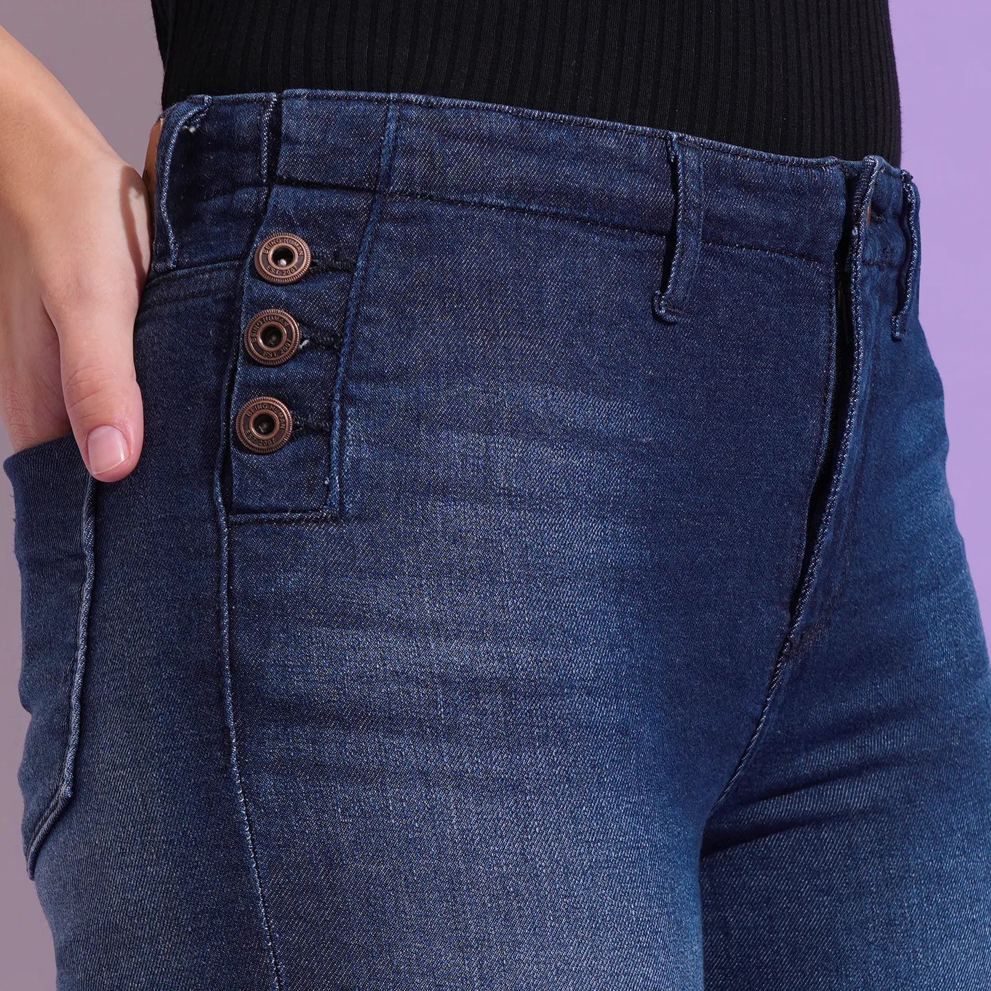 Being Human Clothing Women Skinny Fit Denim-Deep Blue