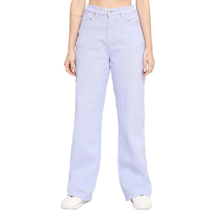Lilac Mid Rise Skinny Fit Women's Denim By Being Human Clothing