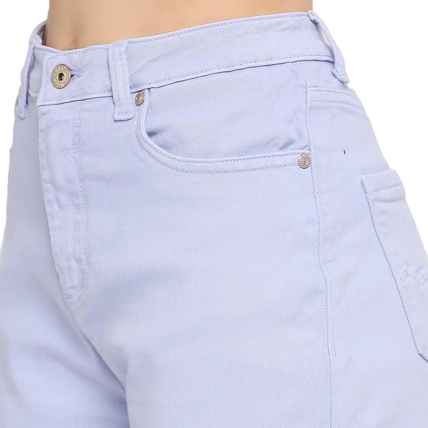 Being Human Clothing Women  Wide Leg Bottom Denim-Sand Verbena