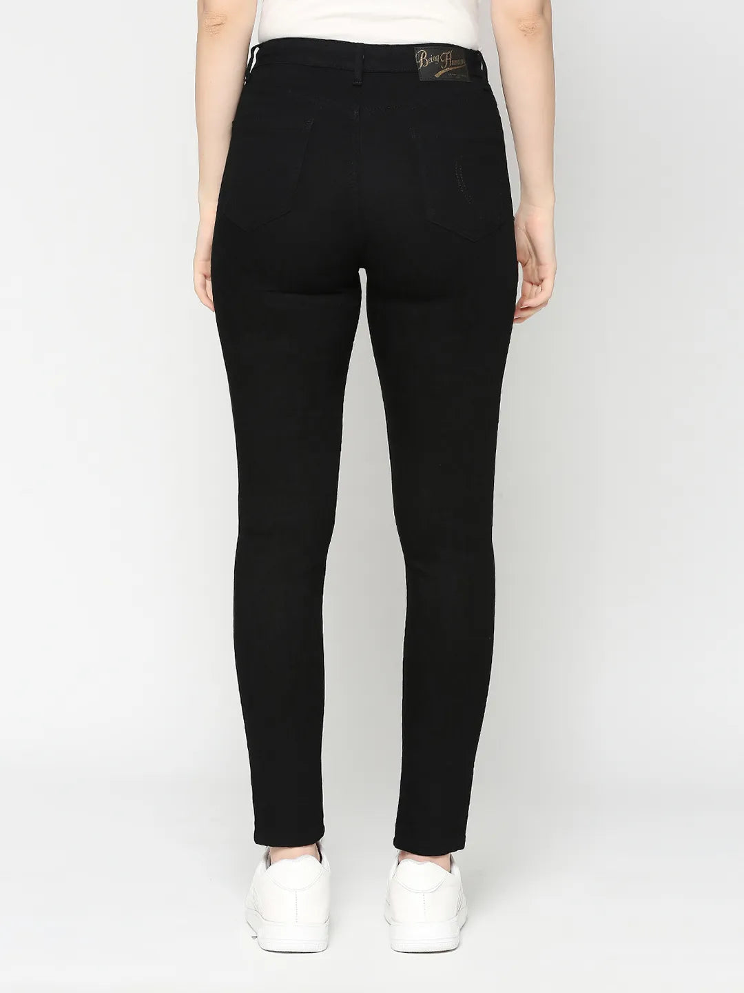 Being Human Clothing Women Mid Rise Skinny Fit None Denim Black