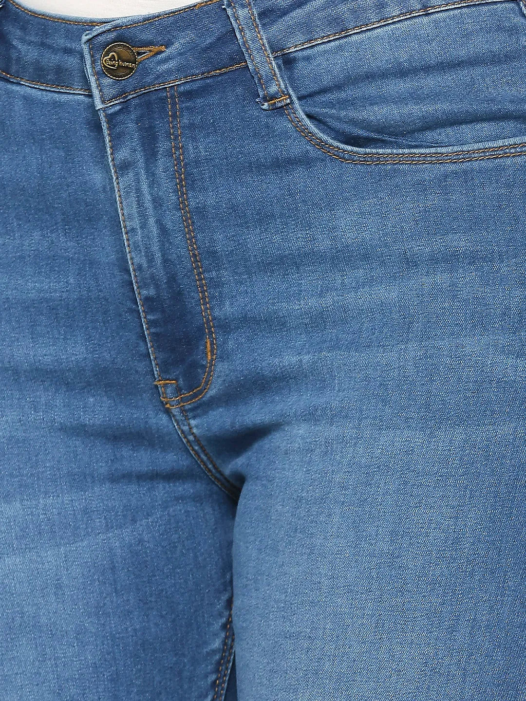 Being Human Clothing Women Mid Rise Skinny Fit None Denim Mid Wash