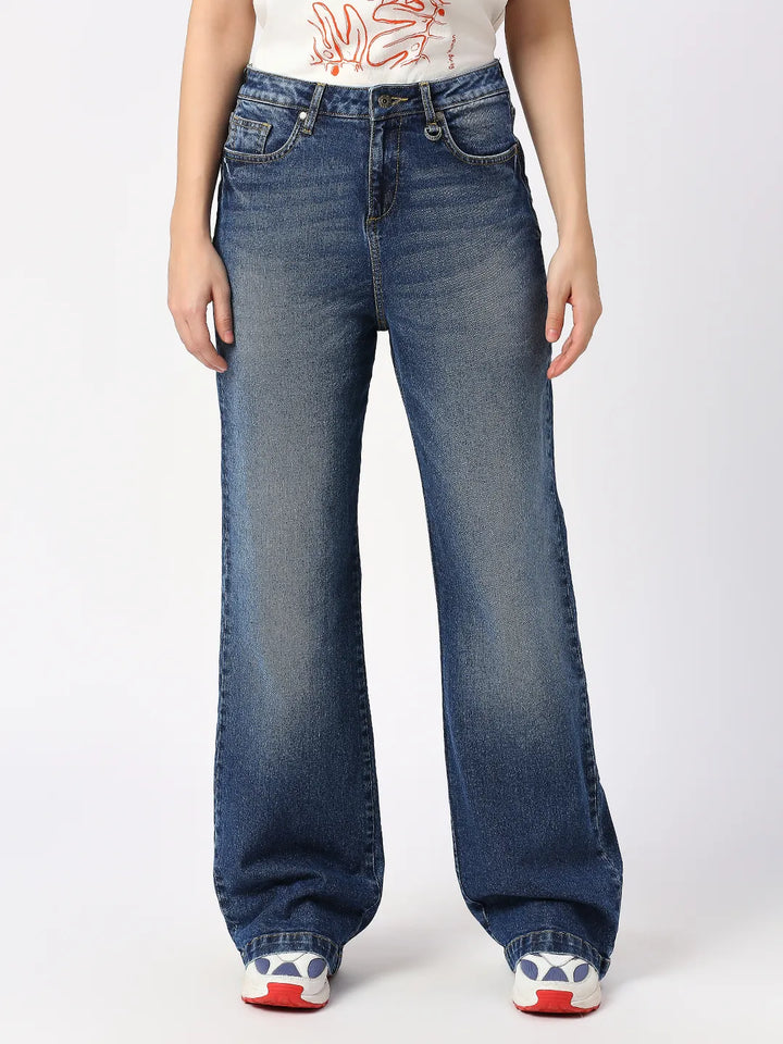 Blue Mid Rise Super Skinny Fit Denim for Men by Being Human Clothing