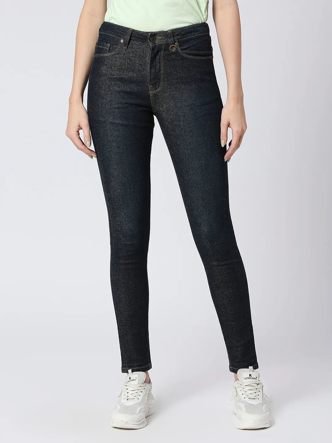 Being Human Clothing Women Skinny Mid Rise Fit Denim-Dark Indigo