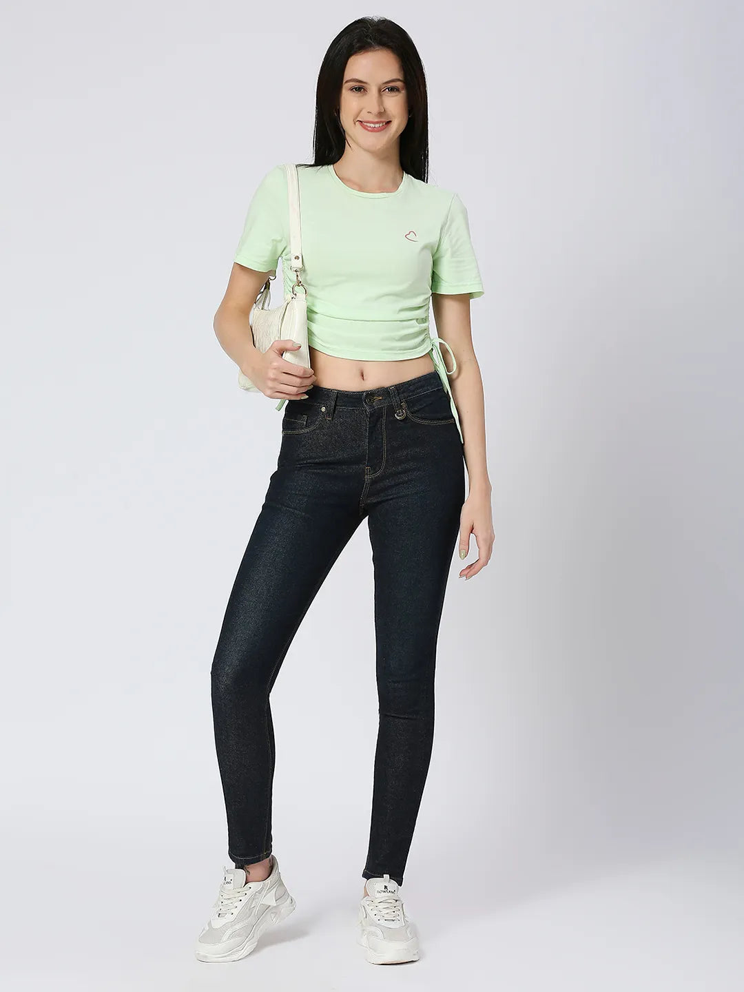 Being Human Clothing Women Skinny Mid Rise Fit Denim-Dark Indigo