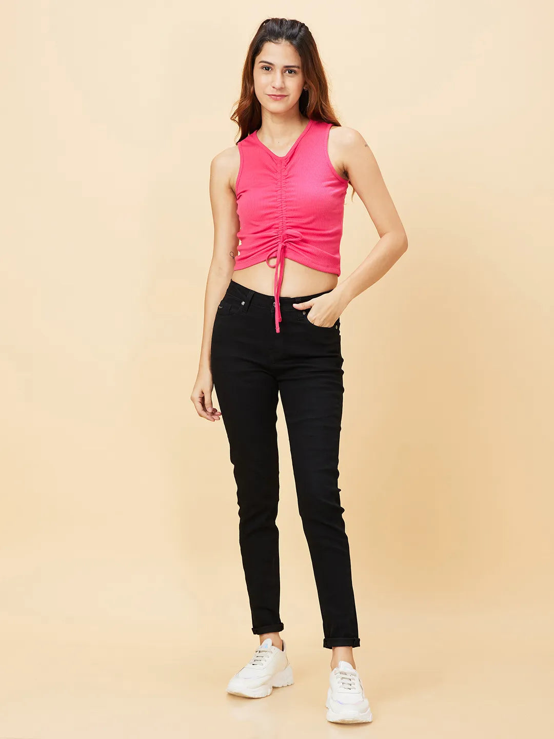 Being Human Clothing Denim Womens Raw Black