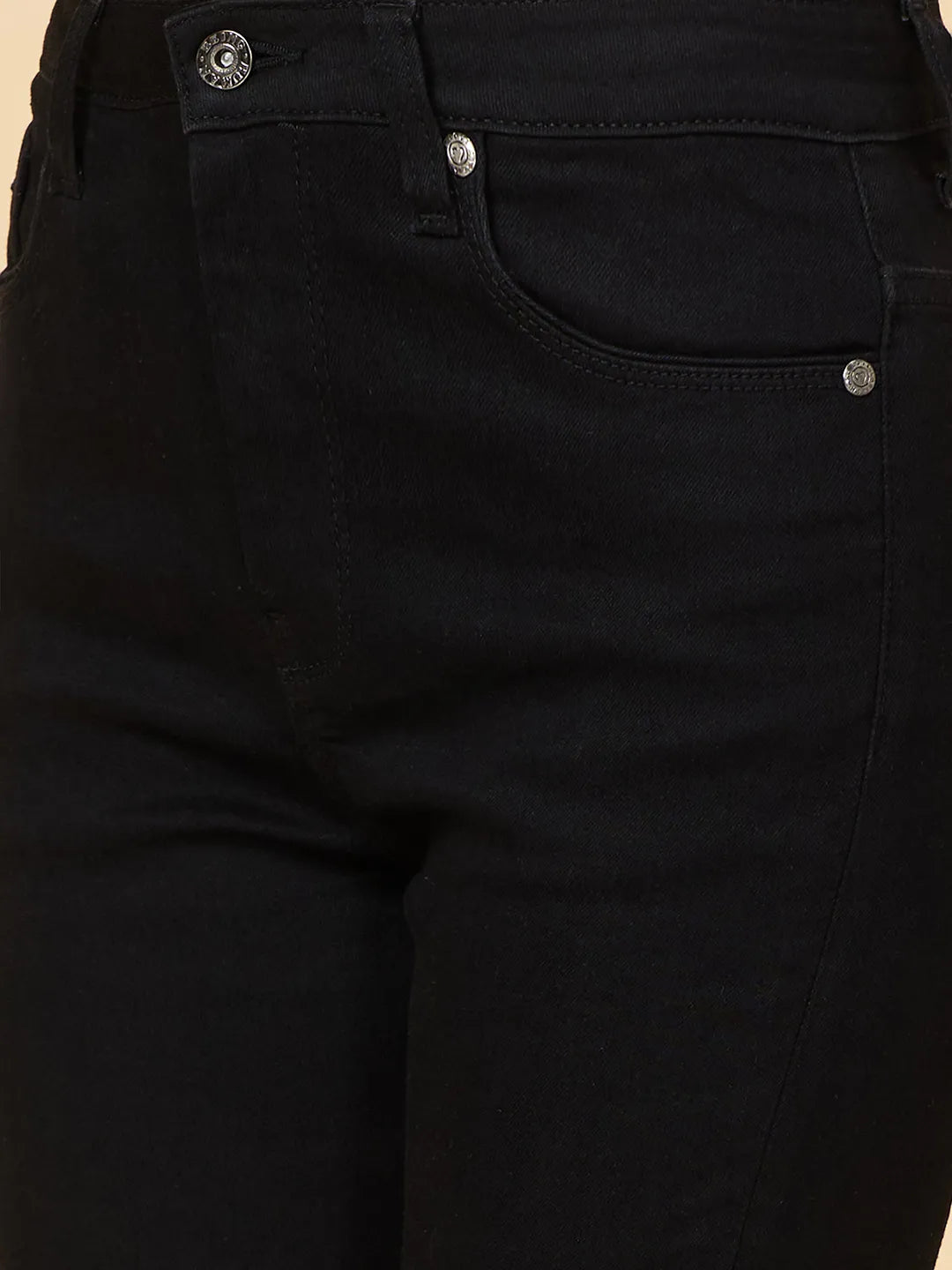 Being Human Clothing Denim Womens Raw Black