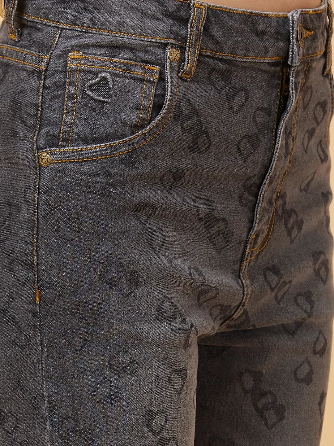 Being Human Clothing Womens-Bottom Denim Charcoal