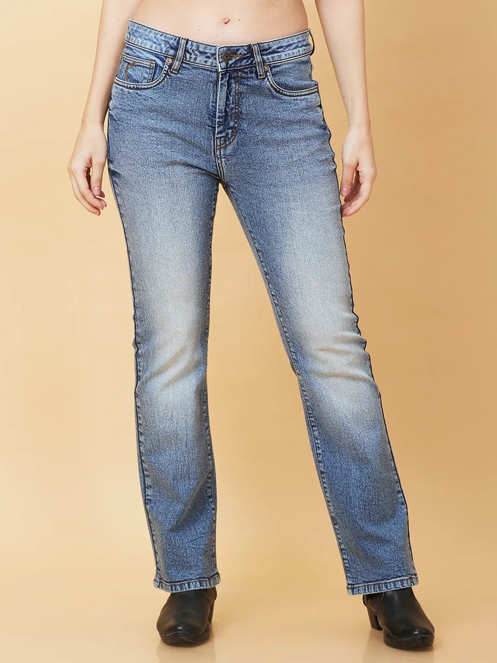 Indigo Blue Bootcut Fit Women's Denim By Being Human Clothing