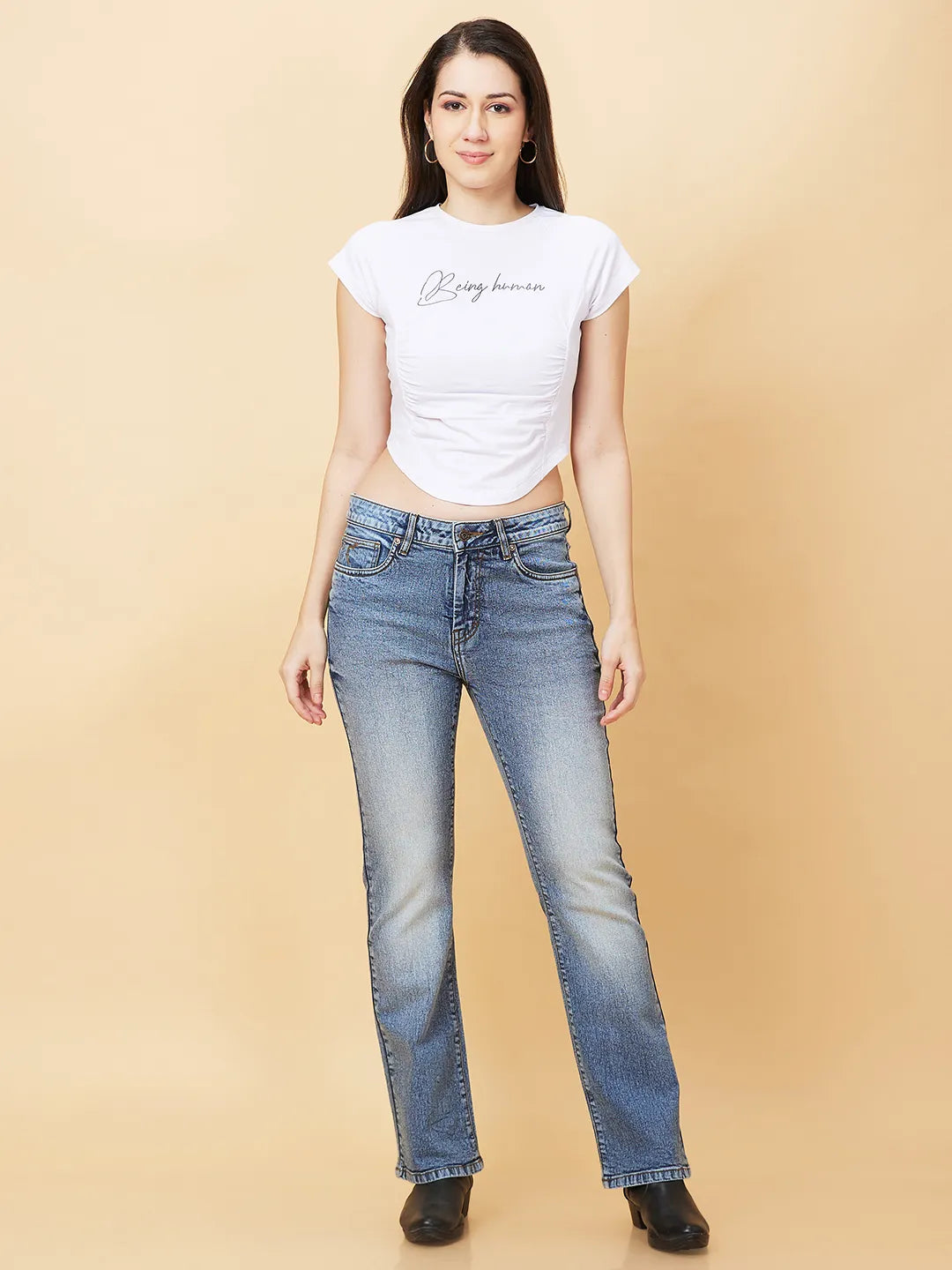 Being Human Clothing Womens-Bottom Denim Indigo Blue