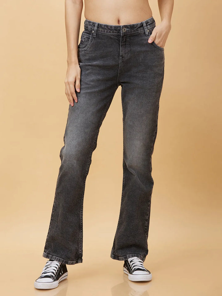 Charcoal Bootcut Fit Women's Denim By Being Human Clothing
