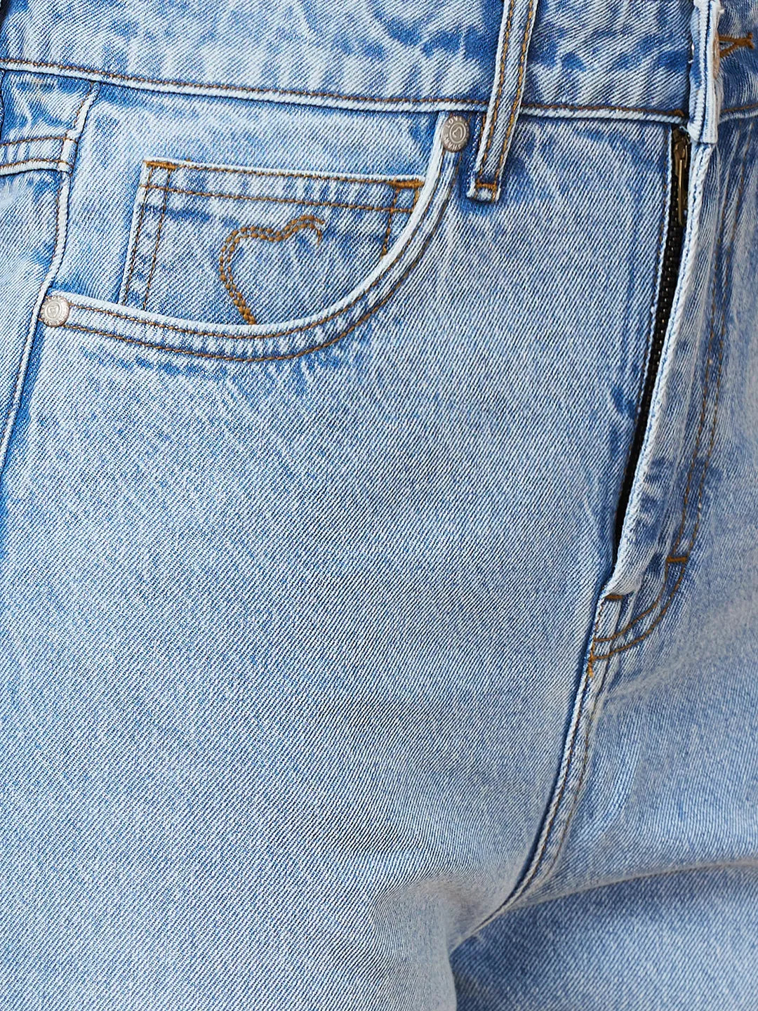 Being Human Clothing Womens-Bottom Denim Light Blue