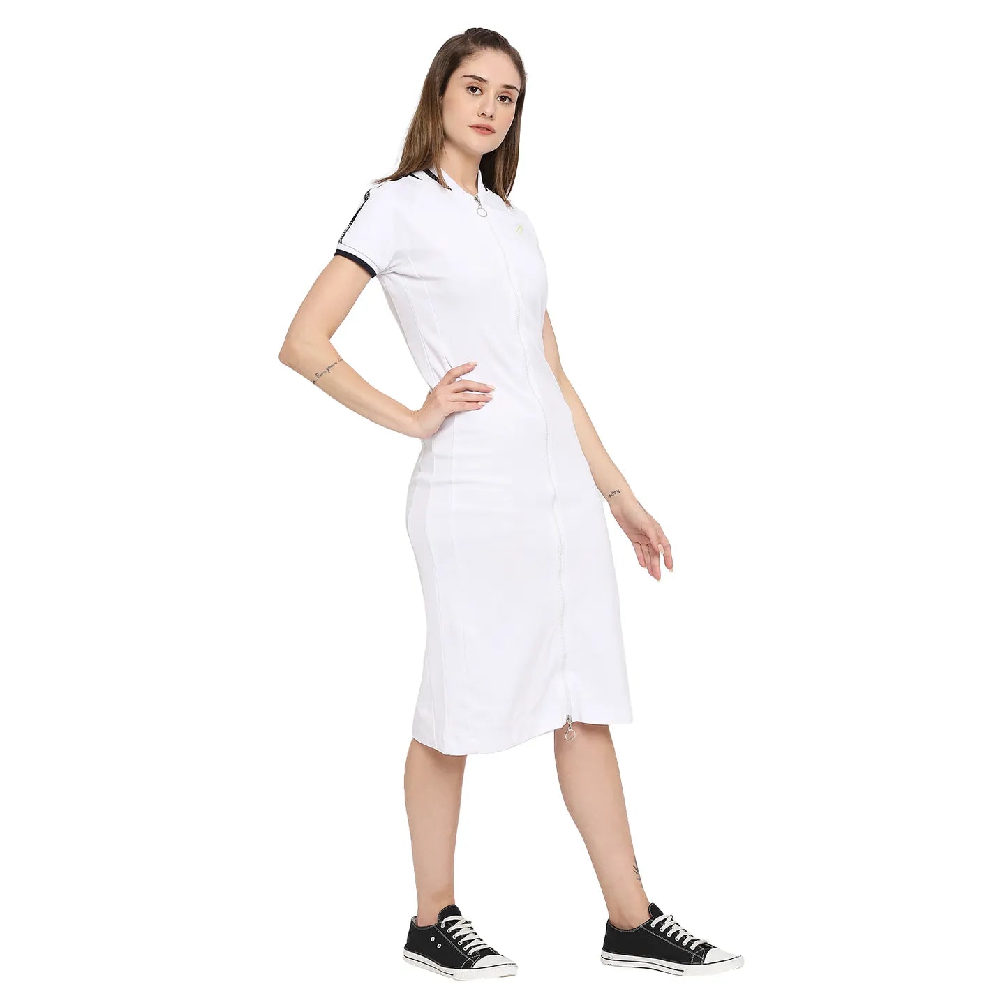 Tenis Dress Women Dress-White by Being Human Clothing
