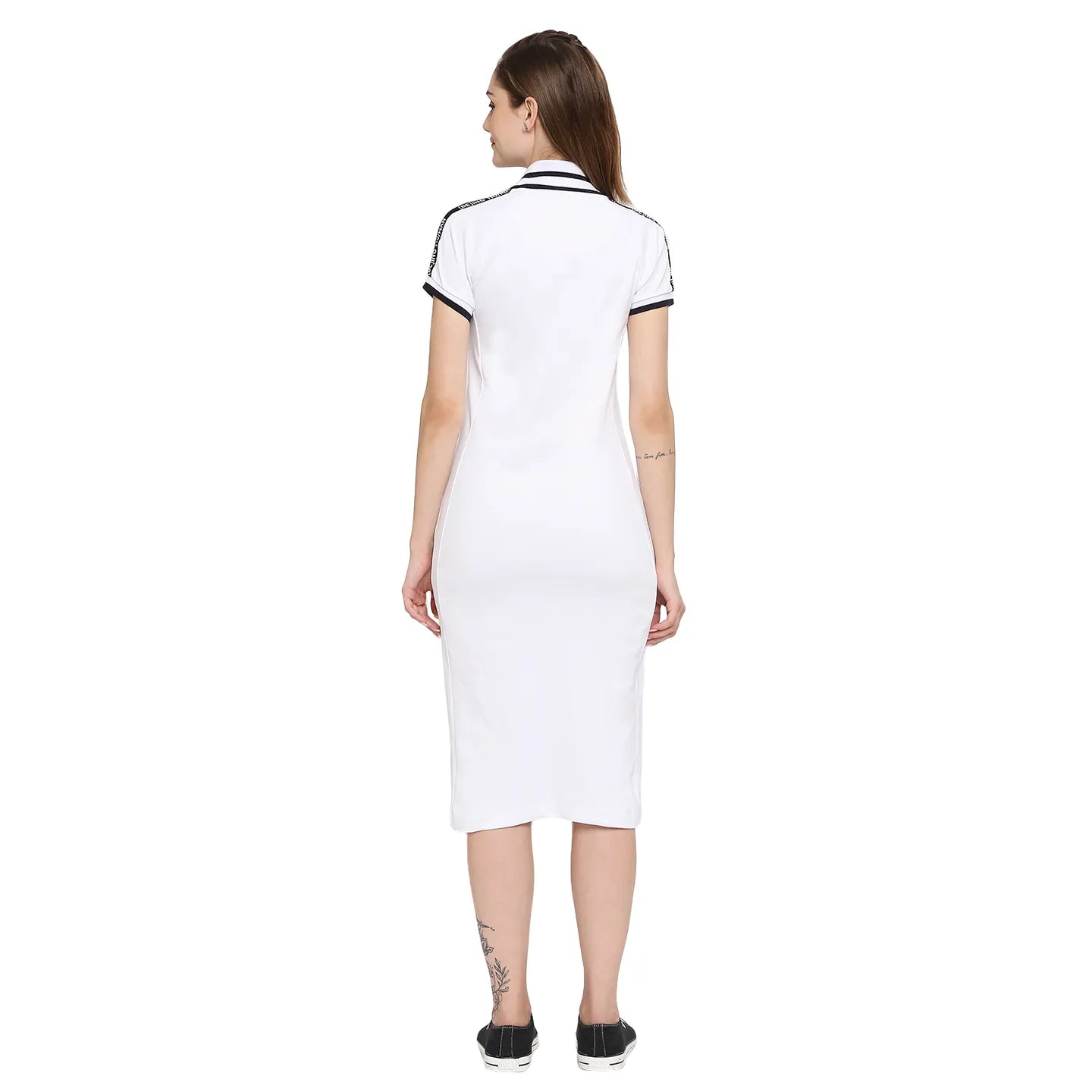 Tenis Dress Women Dress-White by Being Human Clothing
