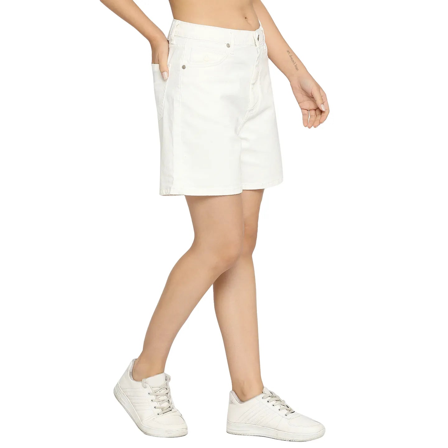 Being Human Clothing Women Regular Fit Shorts-White