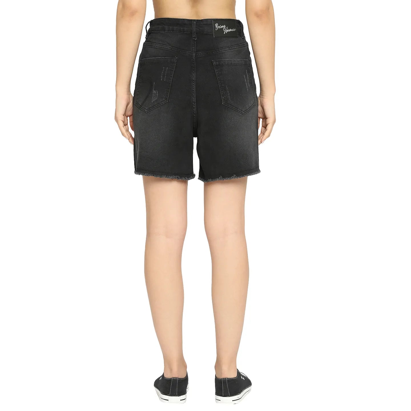 Being Human Clothing Women Regular Fit Shorts-Charcoal
