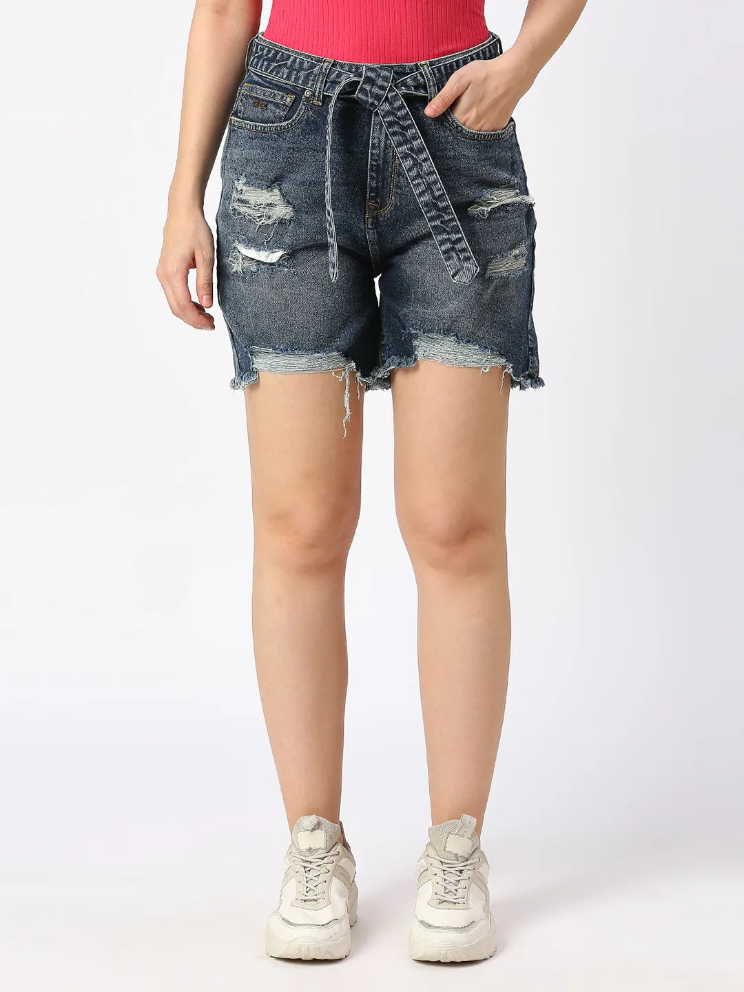 Being Human Clothing Shorts Womens Mid Blue Wash