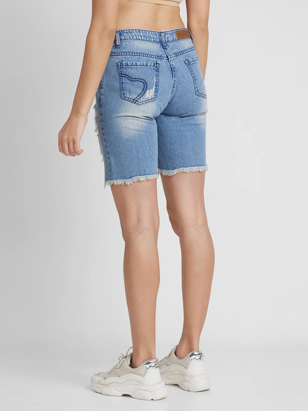 Being Human Clothing Women Regular Fit Shorts-Midnight Blue