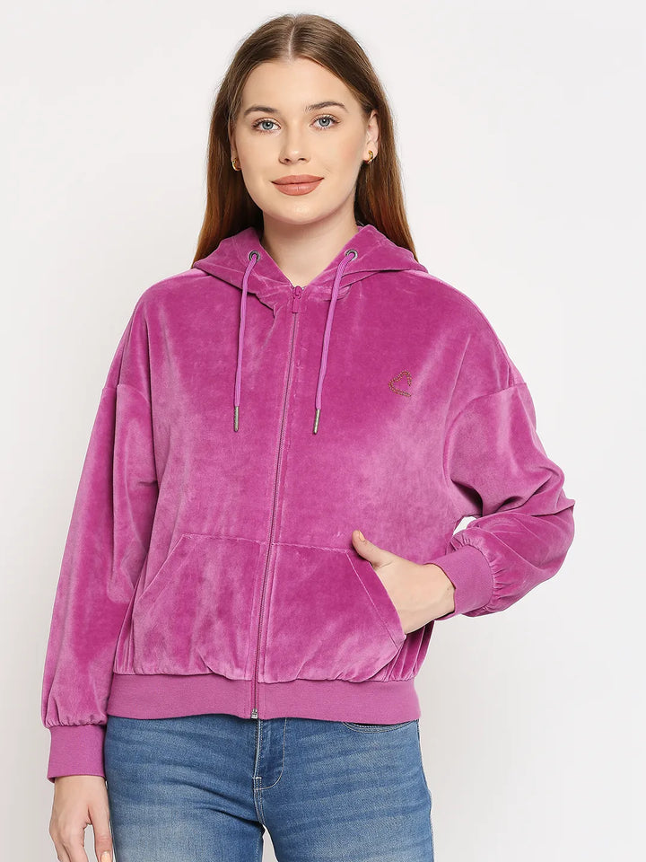 Purple Sweatshirt Mauve Women's Hoodie