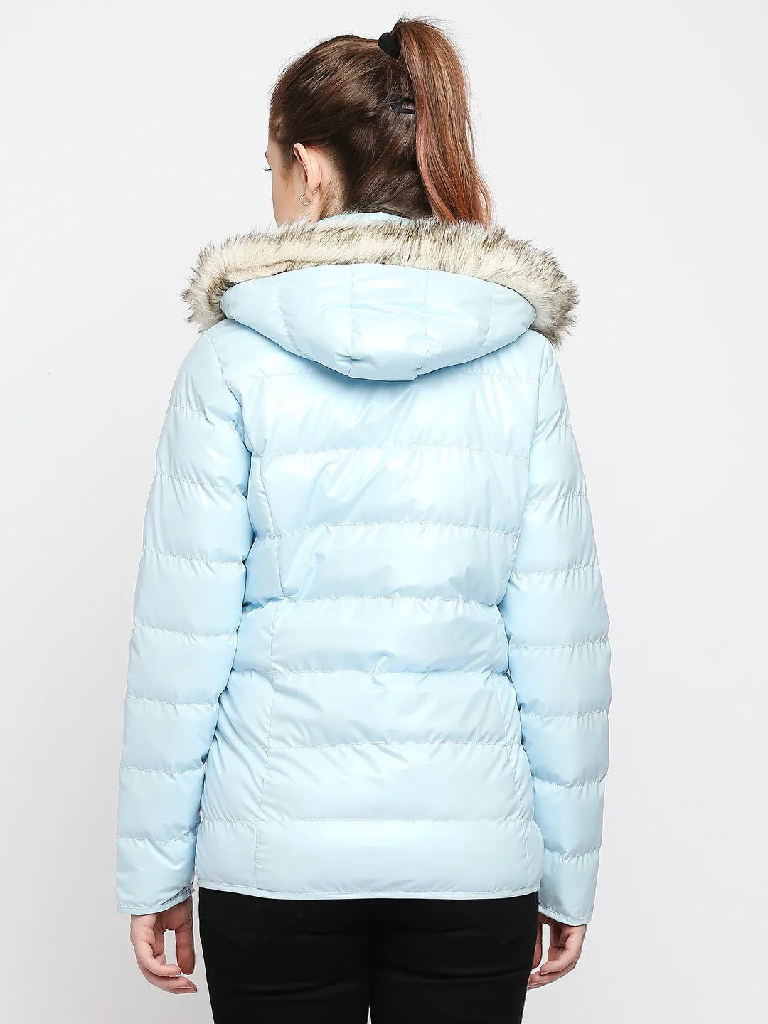 Being Human Clothing Women Collared Jackets-Chill Blue