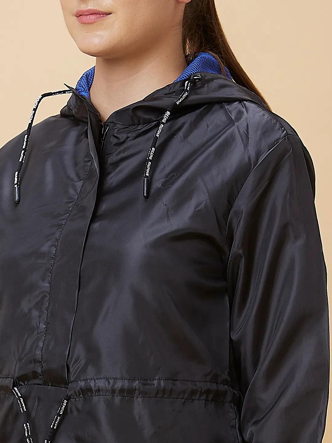 Black Easy Fit Long Sleeve Women's Jacket By Being Human Clothing