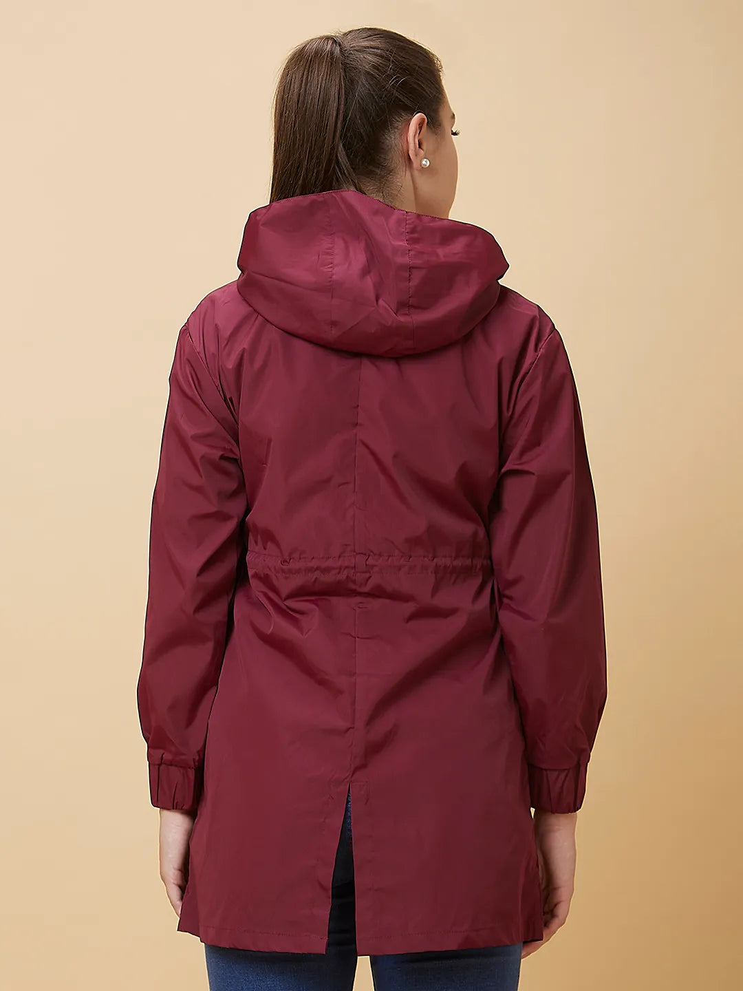 Being Human Clothing Women Easy Fit Hoody Neck T-Shirts Maroon