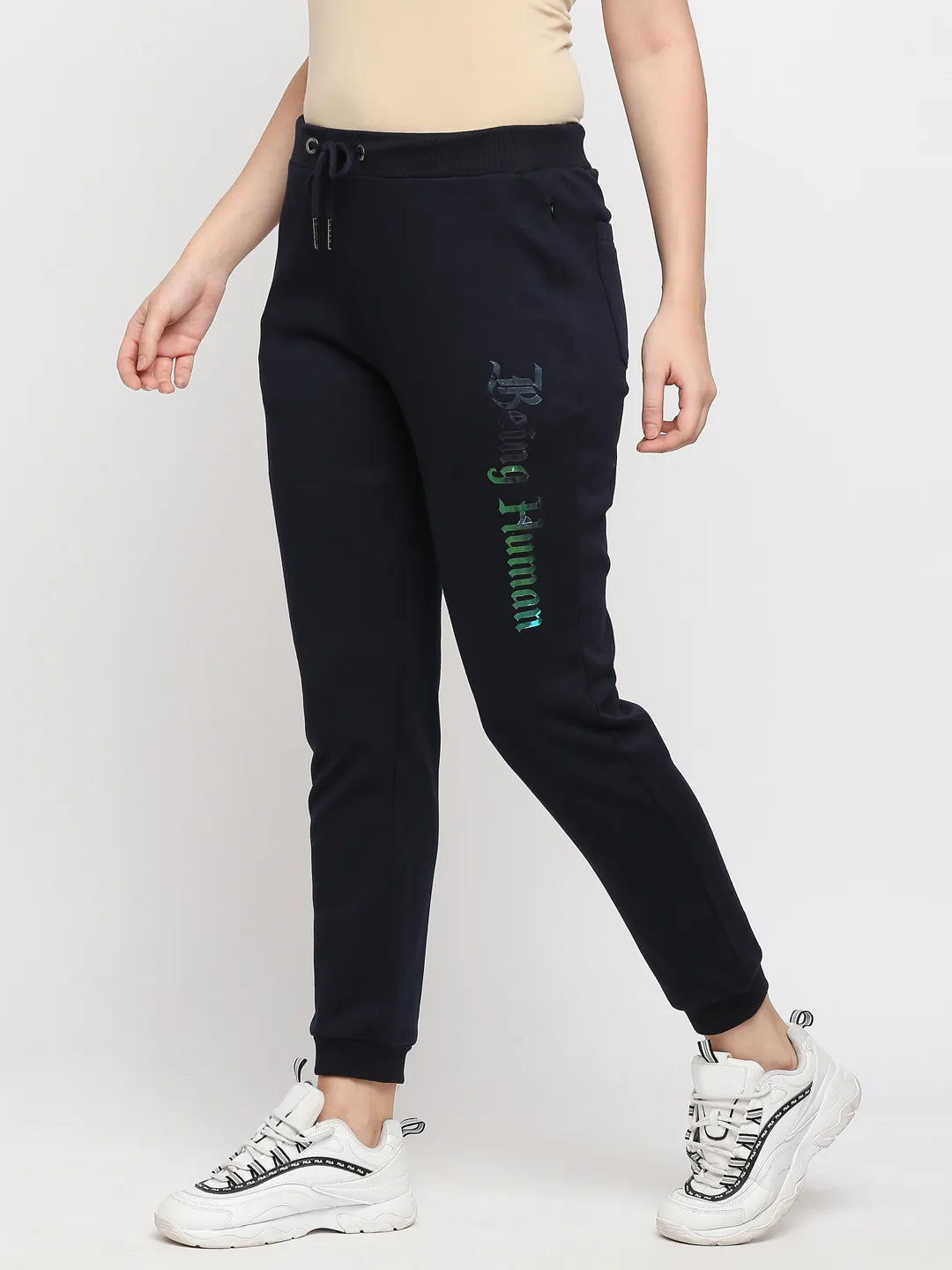 Being Human Clothing Women  Jogger Fit Track-Navy