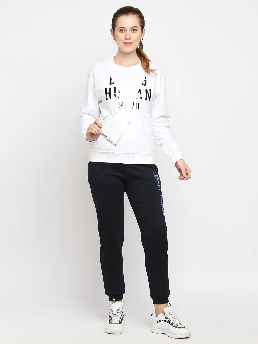 Being Human Clothing Women  Jogger Fit Track-Navy
